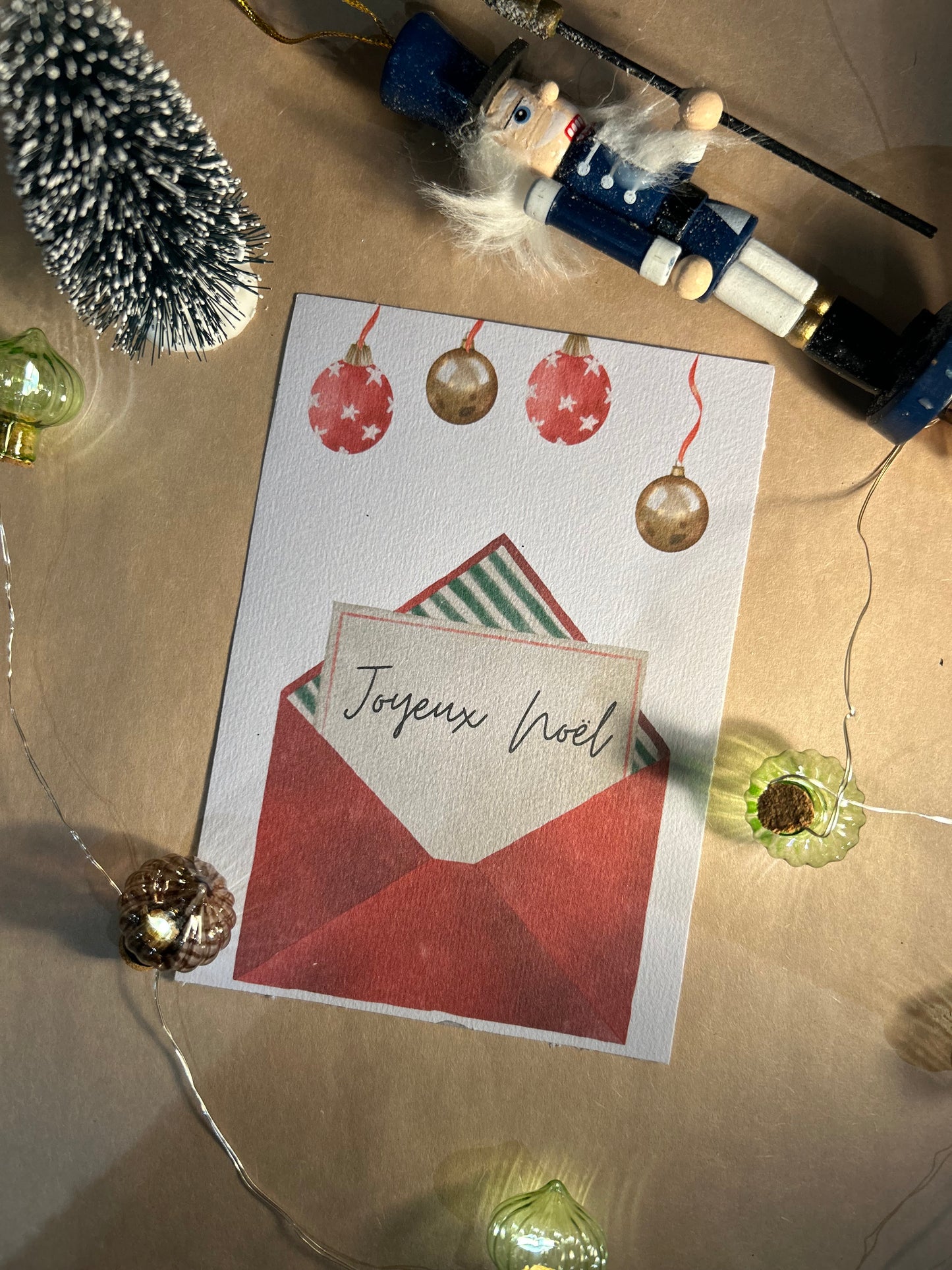 Carte Noël enveloppe